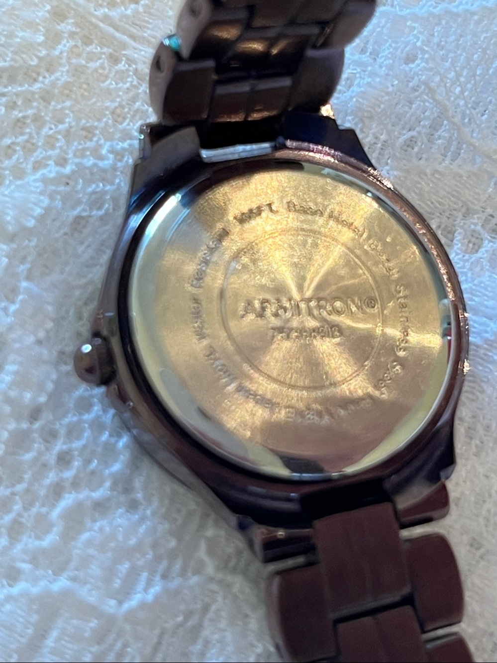 Armitron Brown Crystal Bracelet Watch - Picture 6 of 7